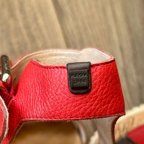 Rudsak Red Cork Heeled Sandals | 37 - Picture 5 of 14